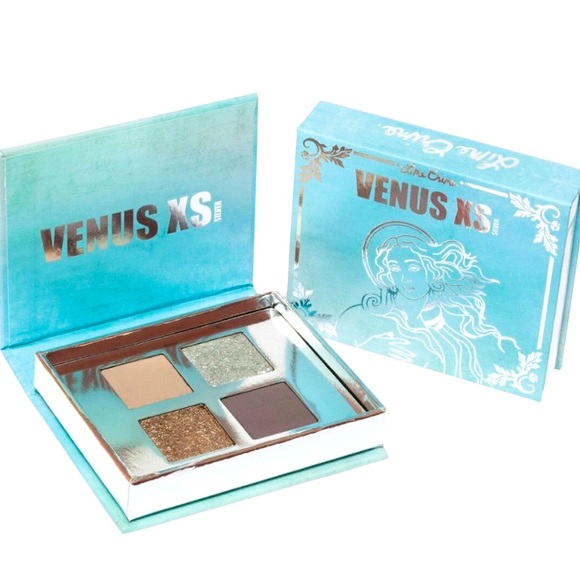 Lime Crime Venus XS Silver Palette Four Eyeshadow Shades Matte Shimmer Glitter - Picture 1 of 10